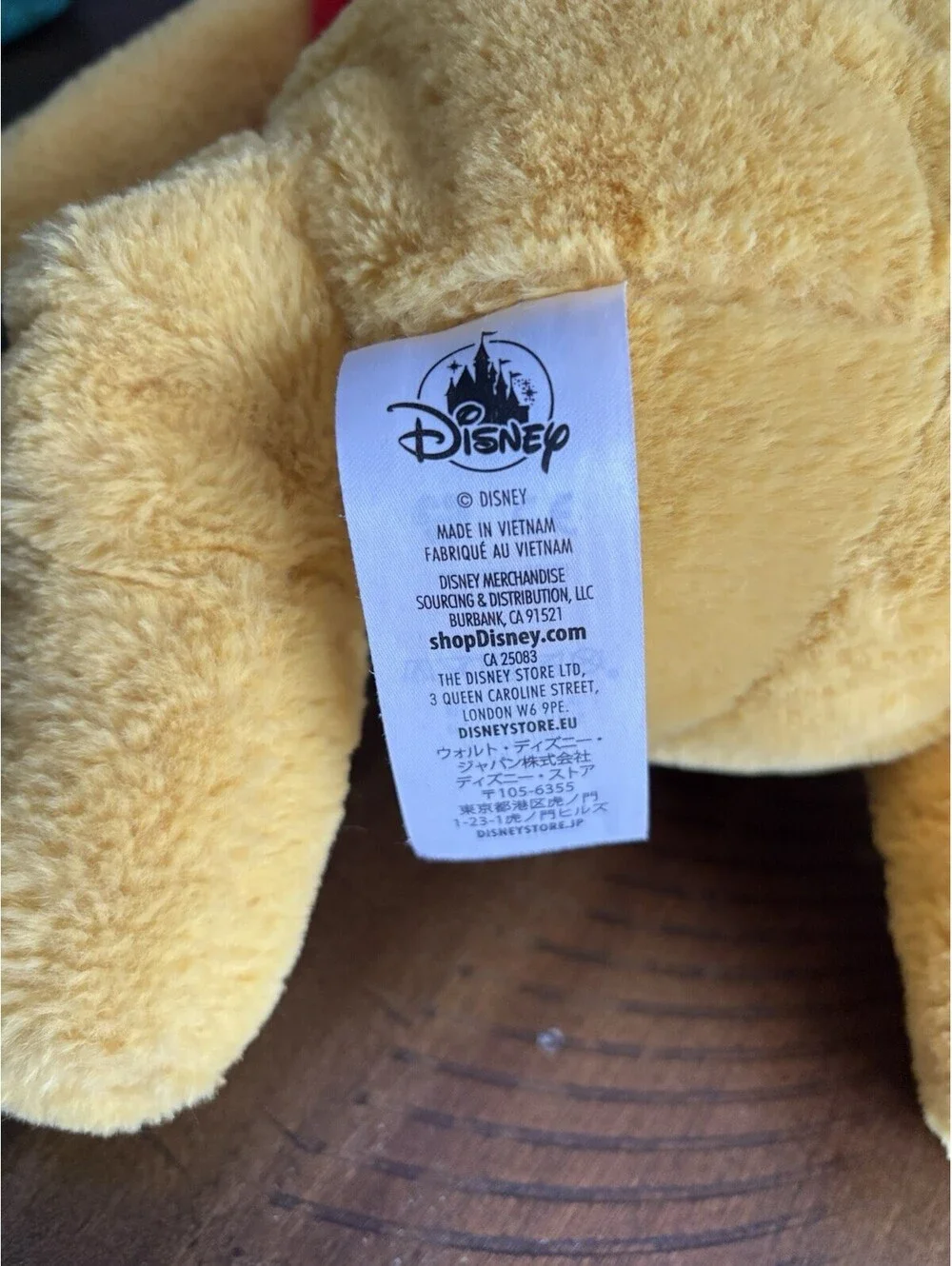Winnie the Pooh 16 inch red shirt the Disney store